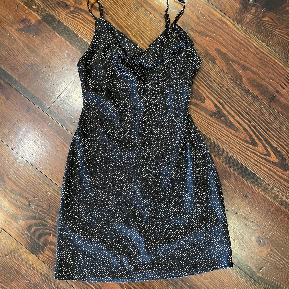 Urban Outfitters drape neck silky slip dress